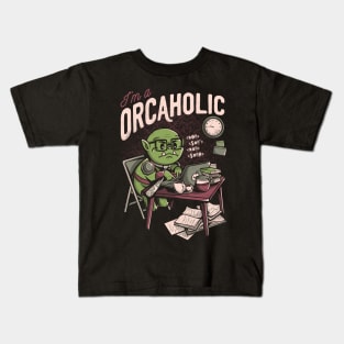 Orcaholic - Funny Geek Office Gift Kids T-Shirt